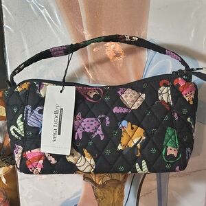 Vera Bradley Quilted Crossbody Bag Cat Print Small Multi Purpose RV $69